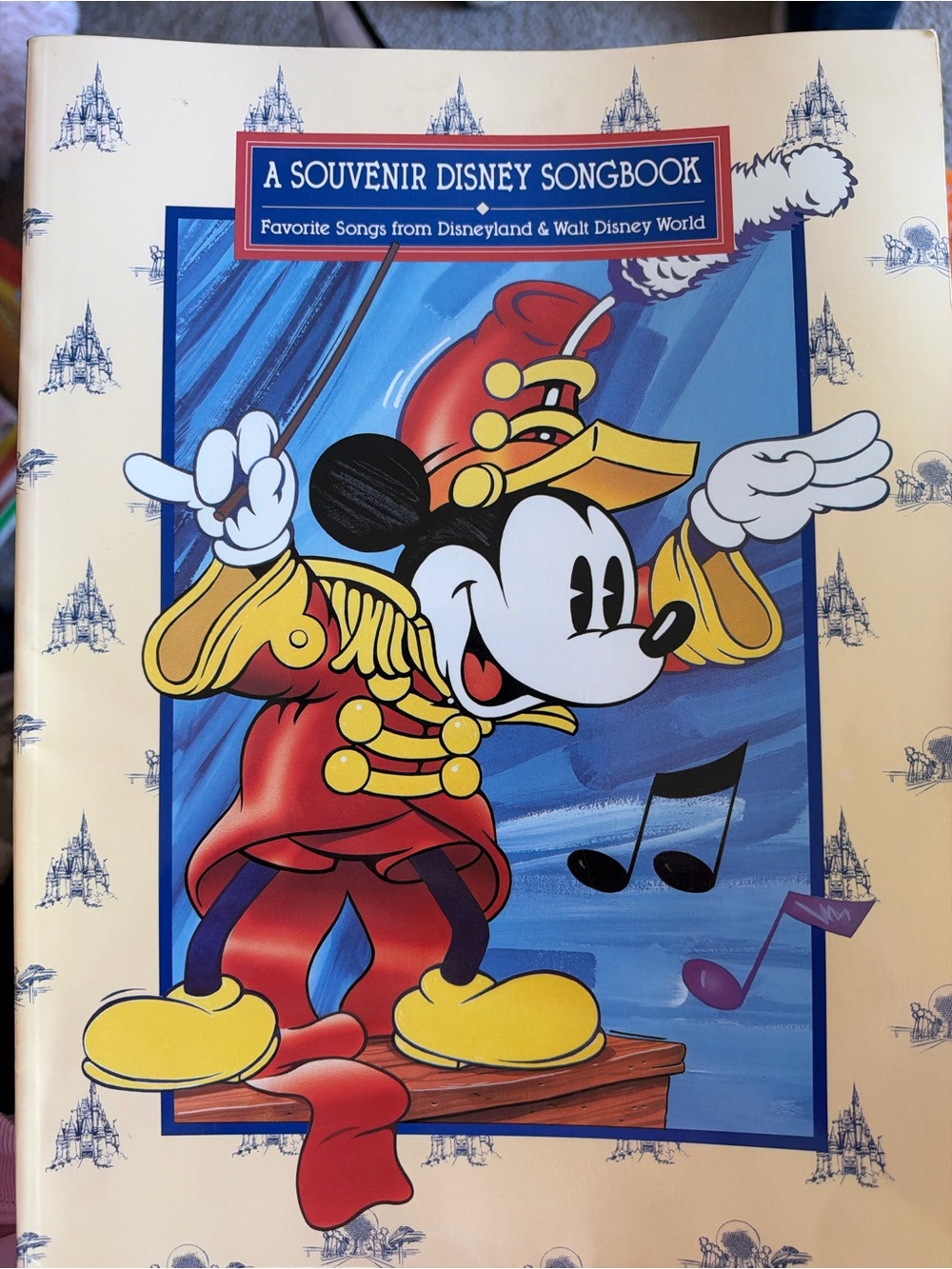 Disney A Souvenir Disney Songbook — Red & Yellow Mickey Marching Band music book